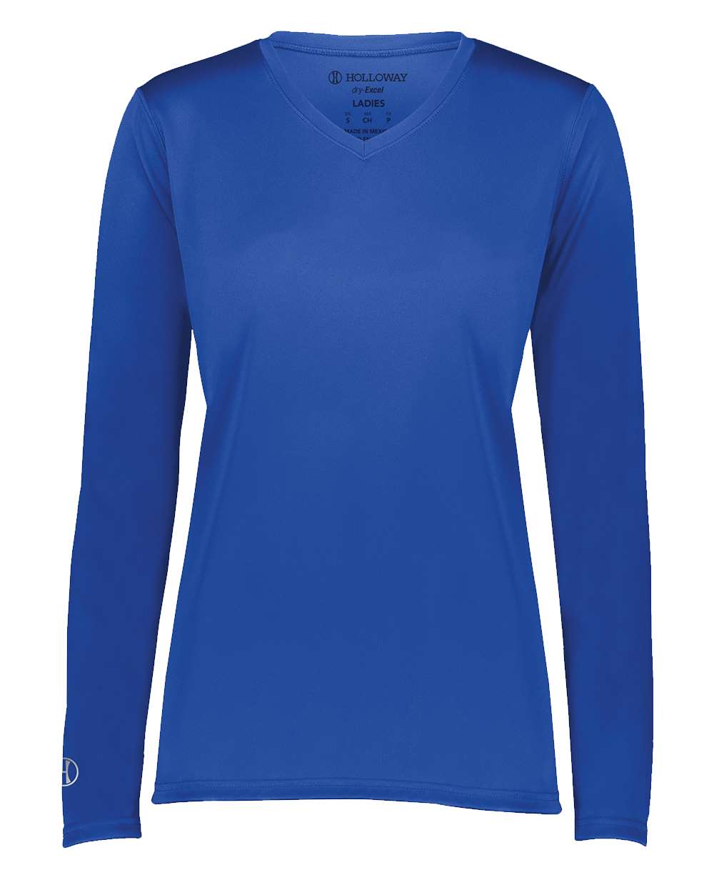 Holloway Women's Momentum Long Sleeve V-Neck T-Shirt. 222824 - Royal
