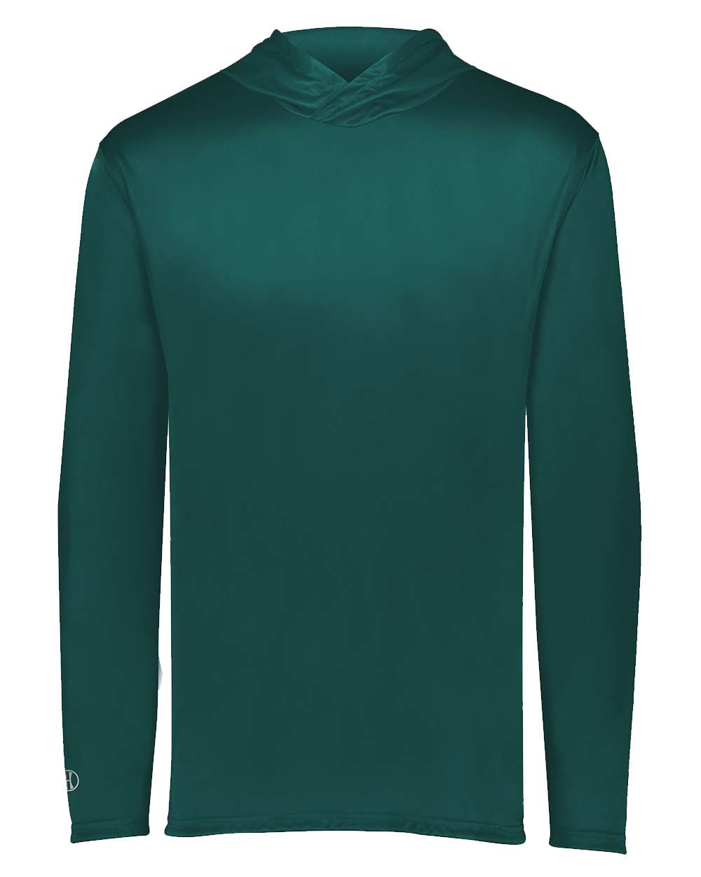 Holloway Men's Momentum Hooded Long Sleeve T-Shirt. 222830 - Dark Green