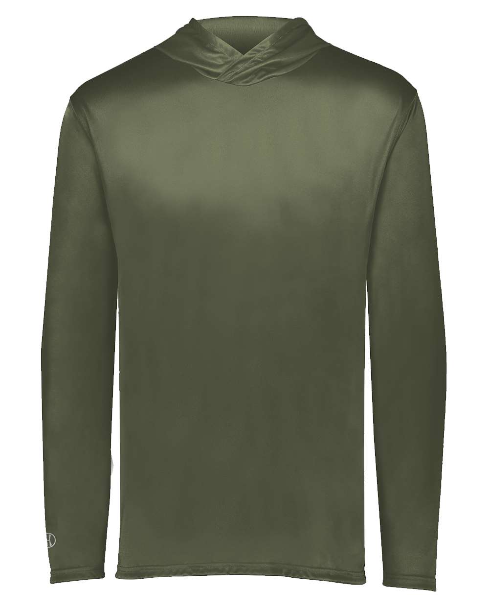 Holloway Men's Momentum Hooded Long Sleeve T-Shirt. 222830 - Olive