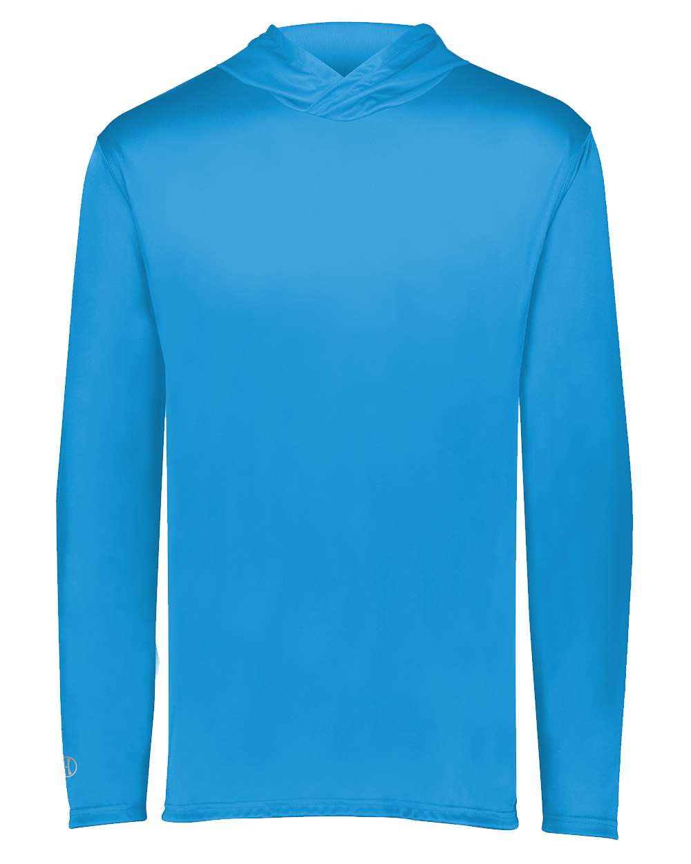 Holloway Men's Momentum Hooded Long Sleeve T-Shirt. 222830 - Power Blue