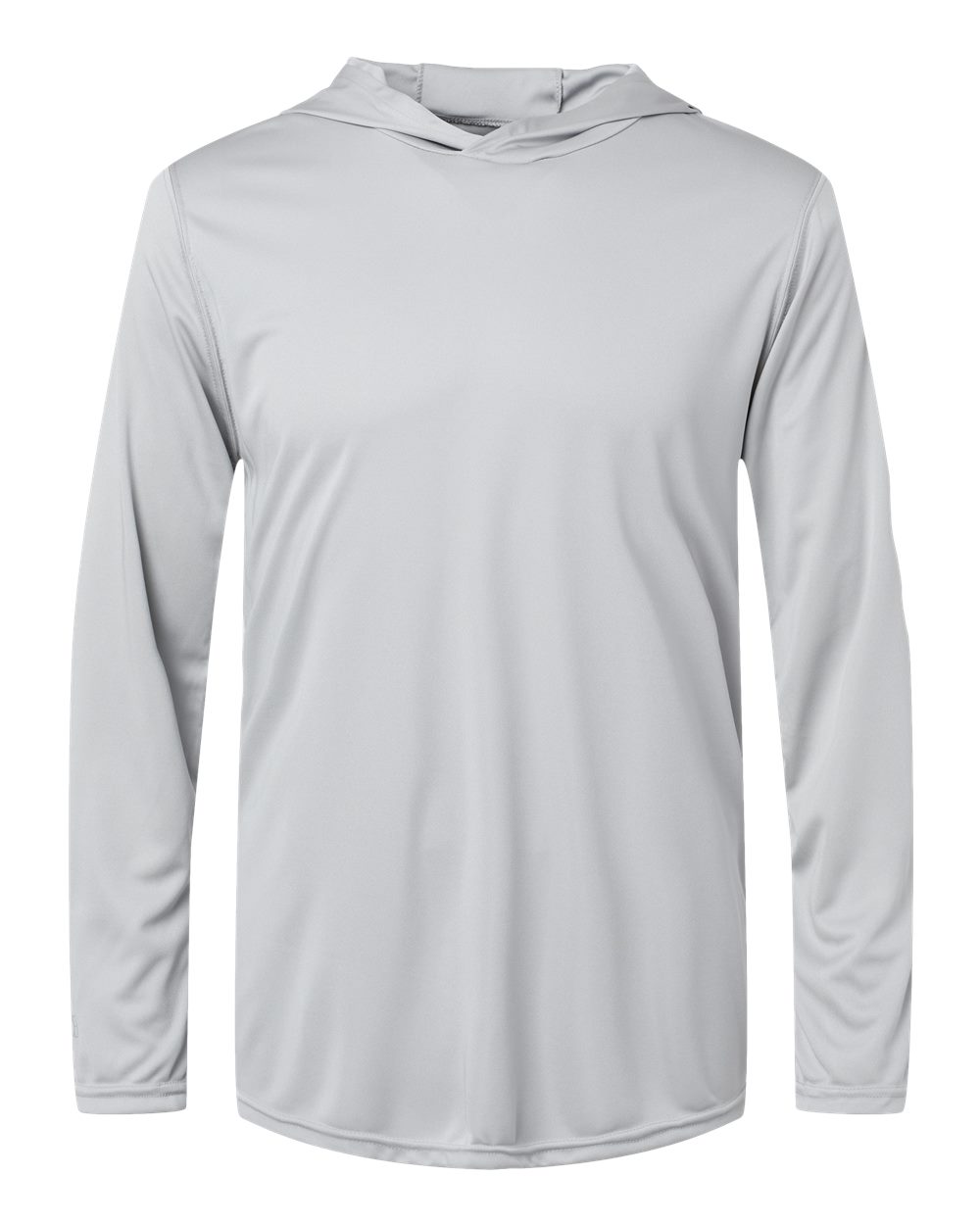 Holloway Men's Momentum Hooded Long Sleeve T-Shirt. 222830 - Silver