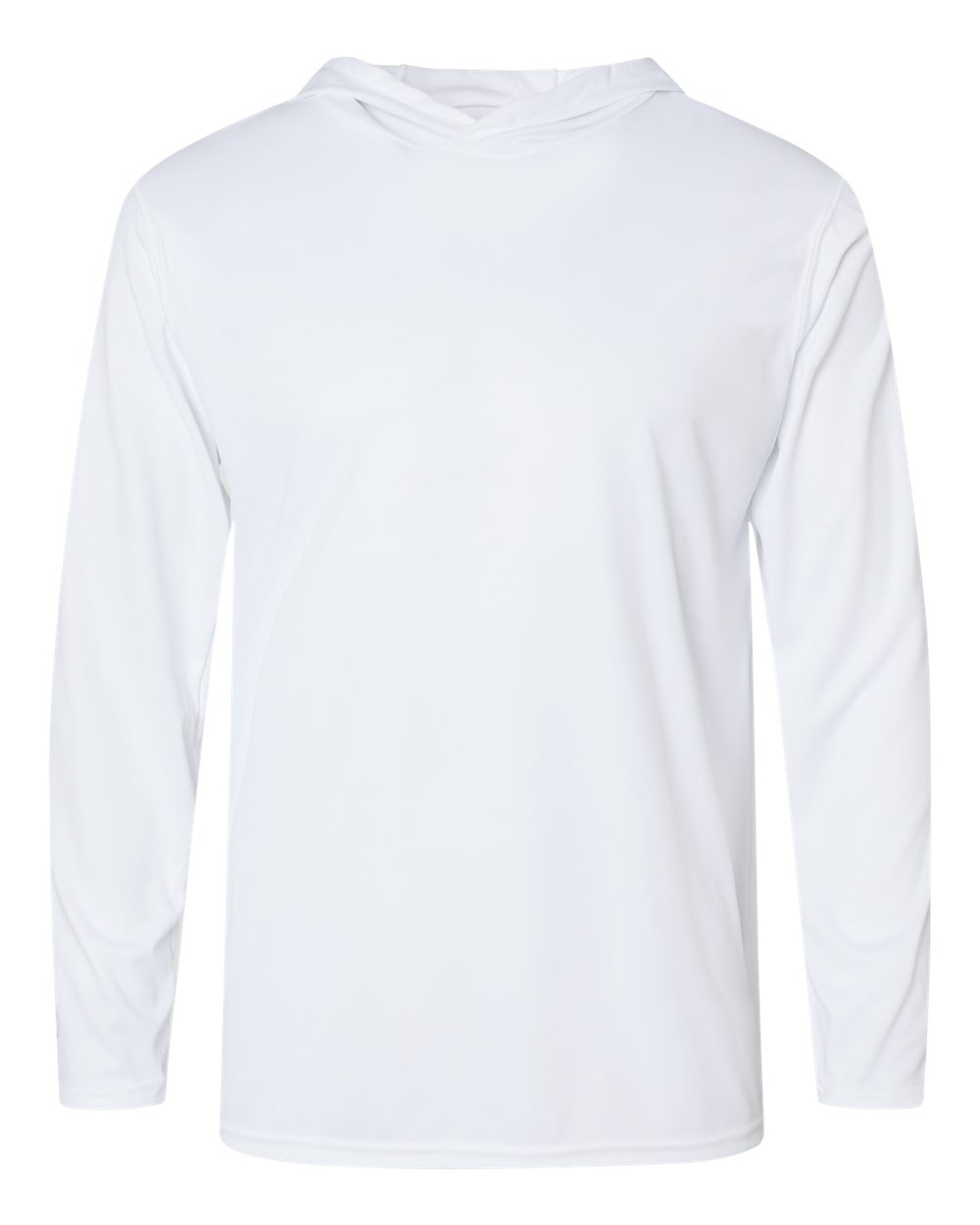 Holloway Men's Momentum Hooded Long Sleeve T-Shirt. 222830 - White