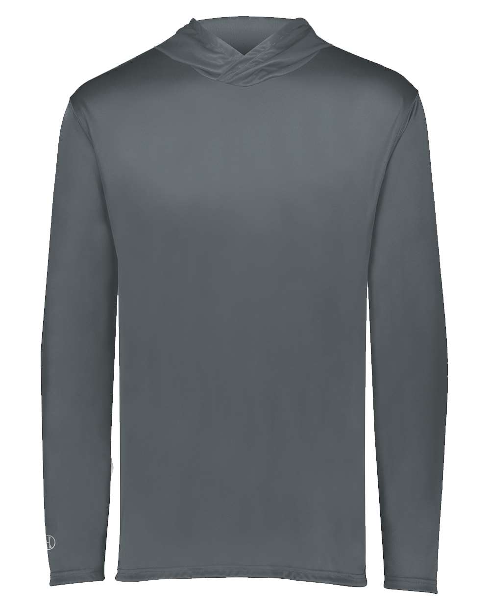 Holloway Youth Momentum Hooded Long Sleeve T-Shirt. 222831 - Graphite