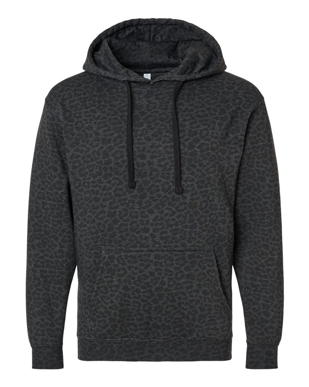 LAT Unisex Elevated Fleece Hoodie Sweatshirt. 6926 - Black Leopard