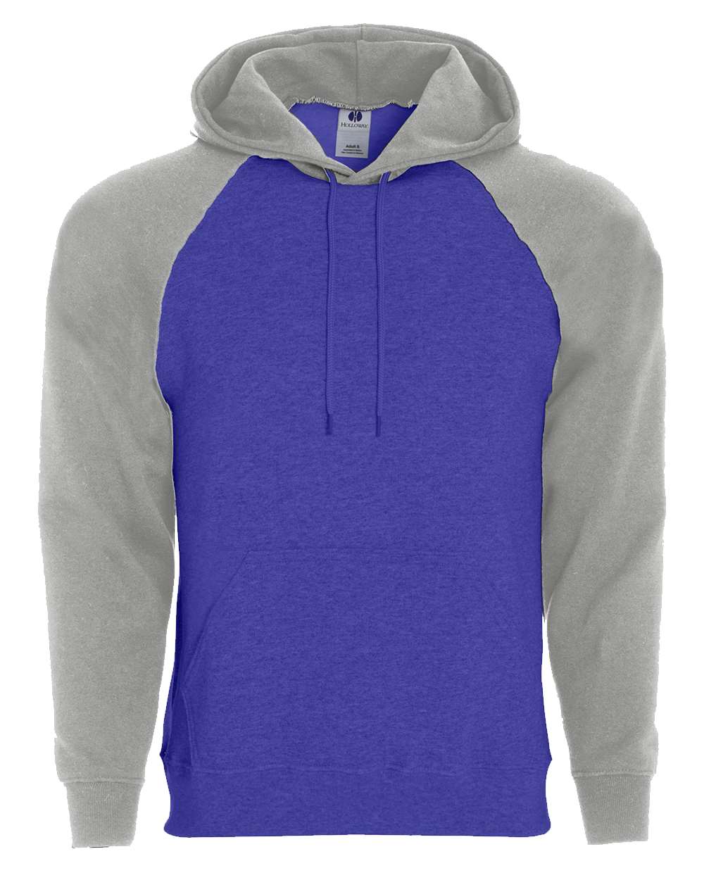 Holloway Men's Athletic Fleece Banner Hooded Sweatshirt. 229179 - Purple/ Athletic Heather