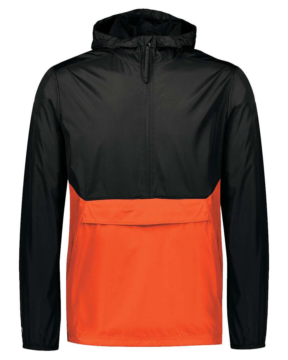 Holloway Men's Packable Quarter-Zip Jacket. 229534 - Black/ Orange