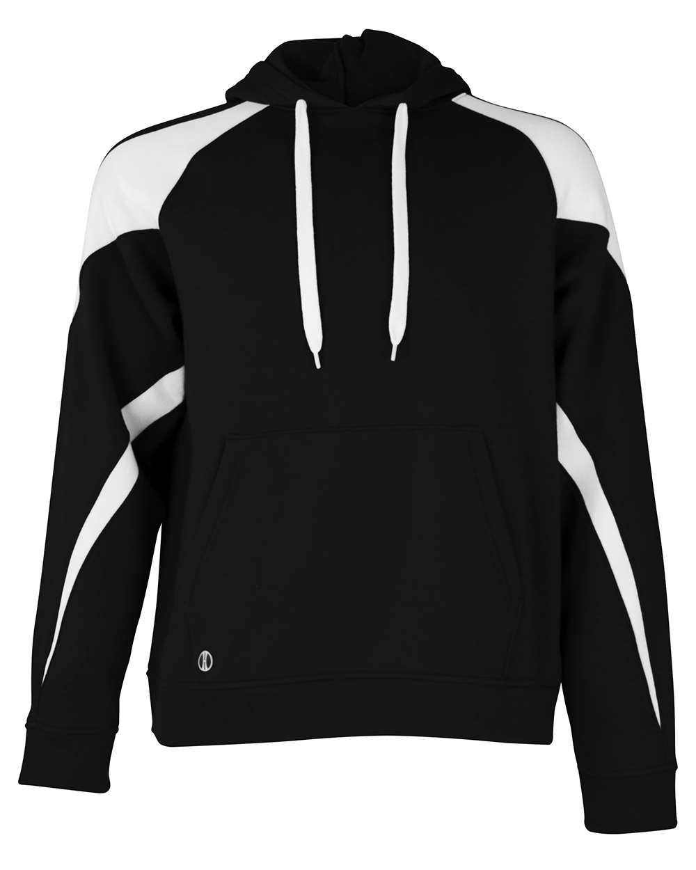 Holloway Unisex Athletic Fleece Prospect Hooded Sweatshirt. 229546 - Black/ White