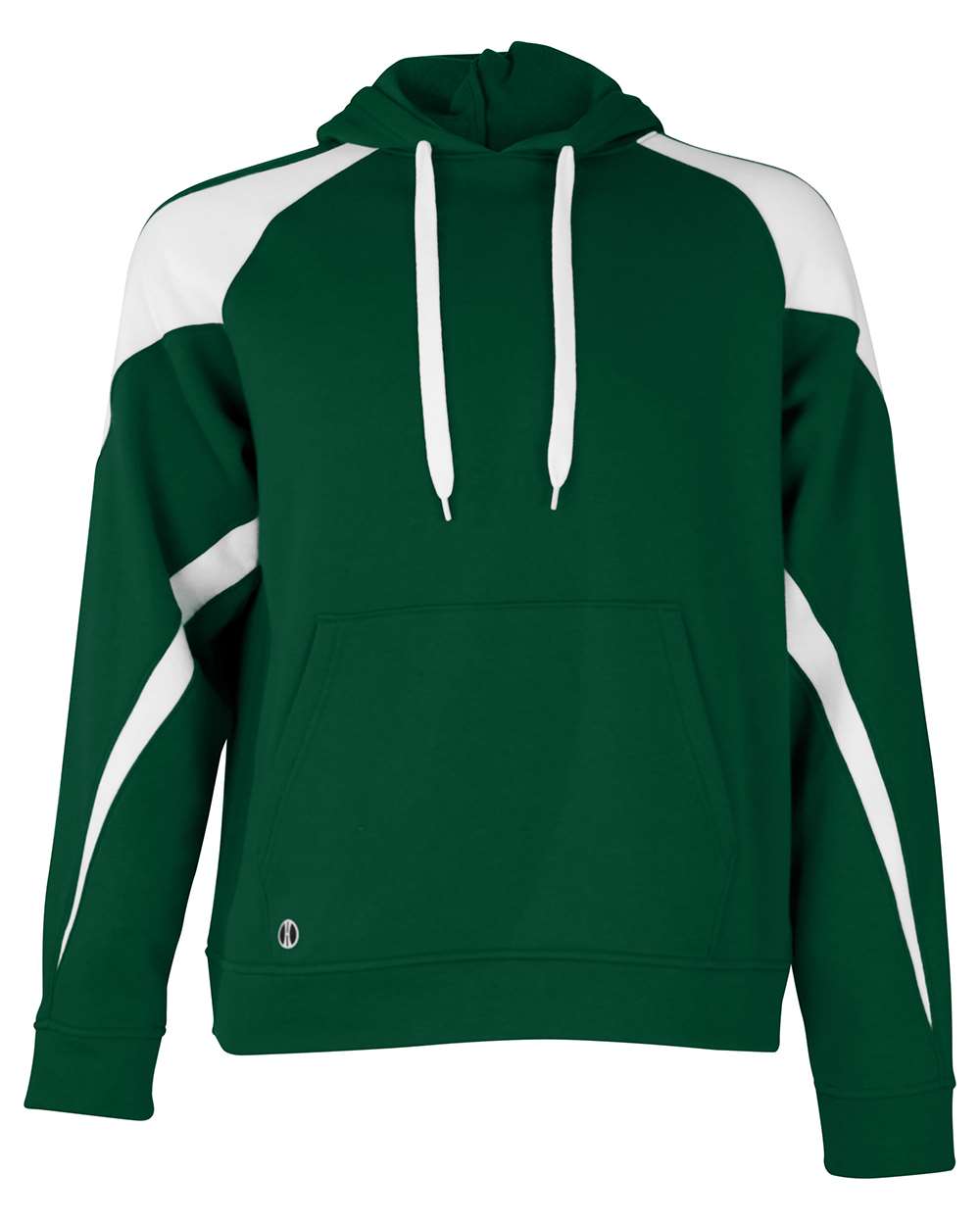 Holloway Unisex Athletic Fleece Prospect Hooded Sweatshirt. 229546 - Forest/ White