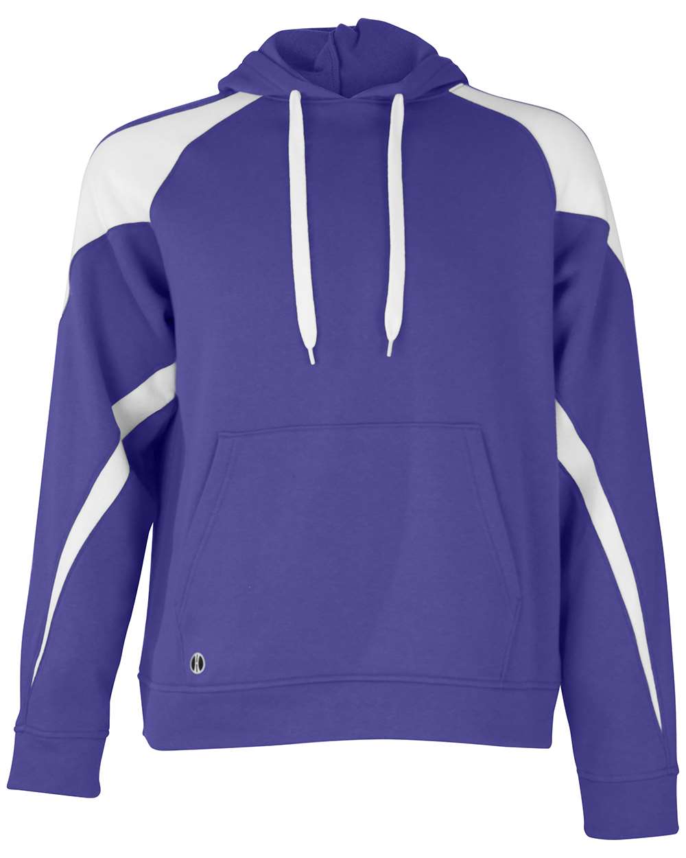 Holloway Unisex Athletic Fleece Prospect Hooded Sweatshirt. 229546 - Purple/ White