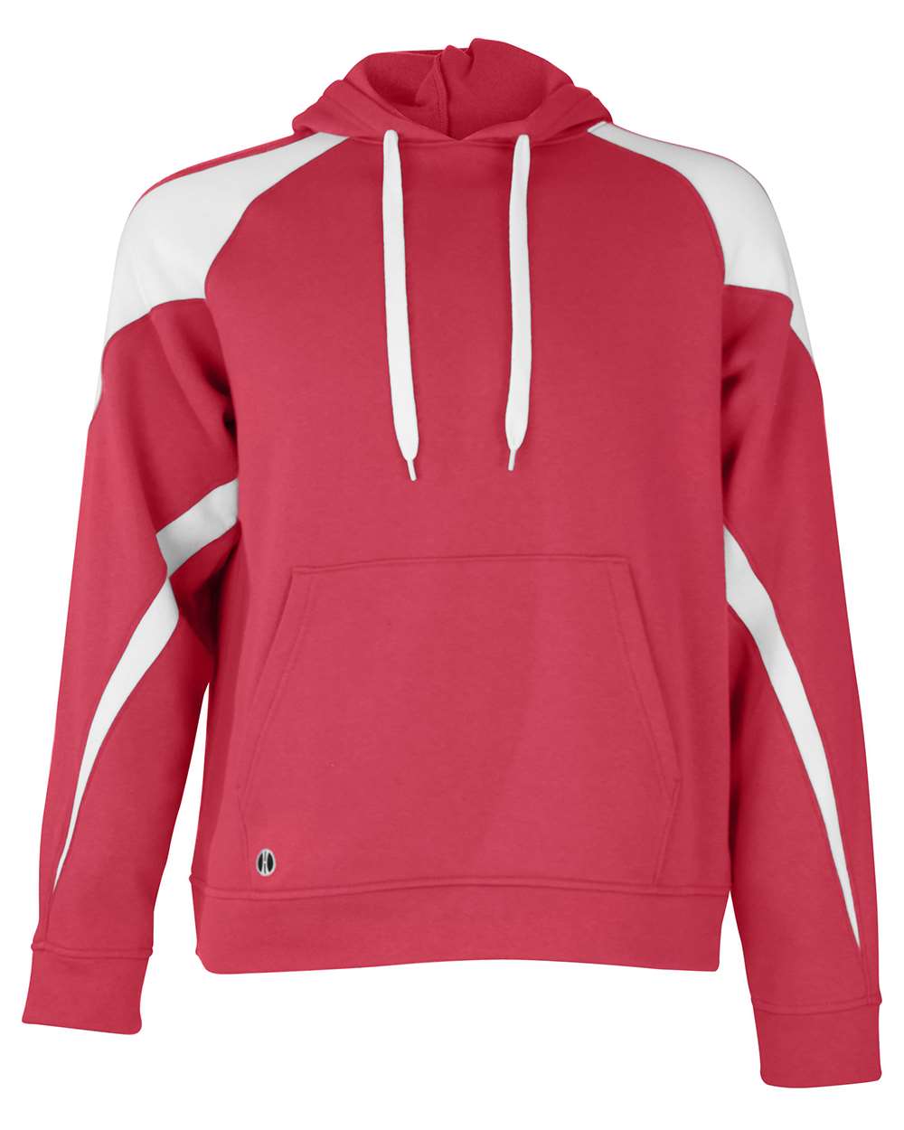 Holloway Unisex Athletic Fleece Prospect Hooded Sweatshirt. 229546 - Scarlet/ White