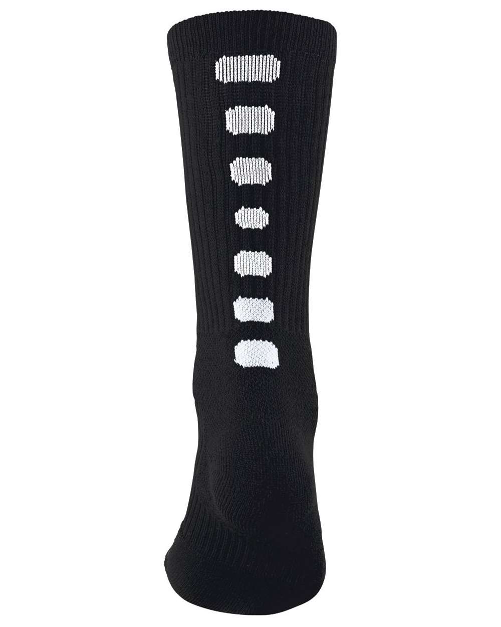 Augusta Sportswear Colorblocked Crew Socks. 6091 - Black/ White