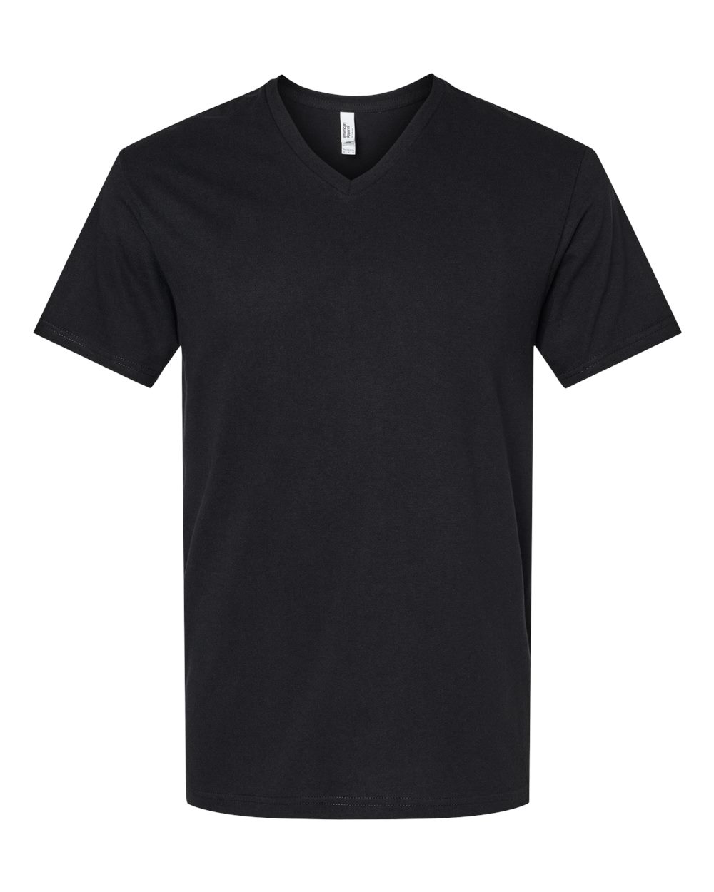 American Apparel Unisex CVC V-Neck Tee. 2006CVC - Black