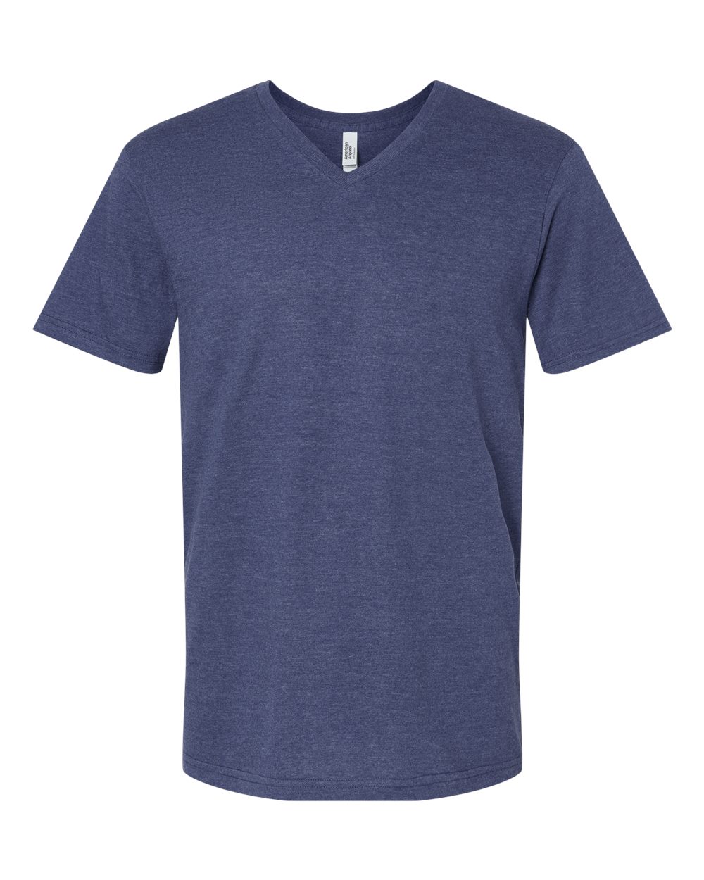 American Apparel Unisex CVC V-Neck Tee. 2006CVC - Heather Indigo