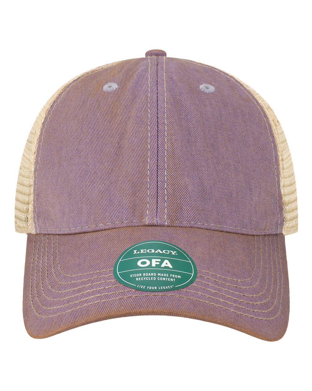 LEGACY Old Favorite Trucker Cap. OFA - Lavender/ Khaki