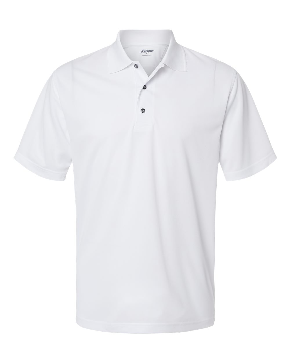 Paragon Men's Saratoga Performance Mini Mesh Polo. 100 - White