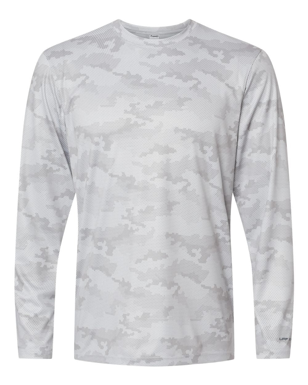 Paragon Unisex Pompano Performance Camo Long Sleeve T-Shirt. 217 - Aluminum