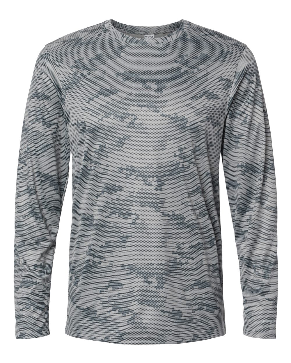 Paragon Unisex Pompano Performance Camo Long Sleeve T-Shirt. 217 - Medium Grey