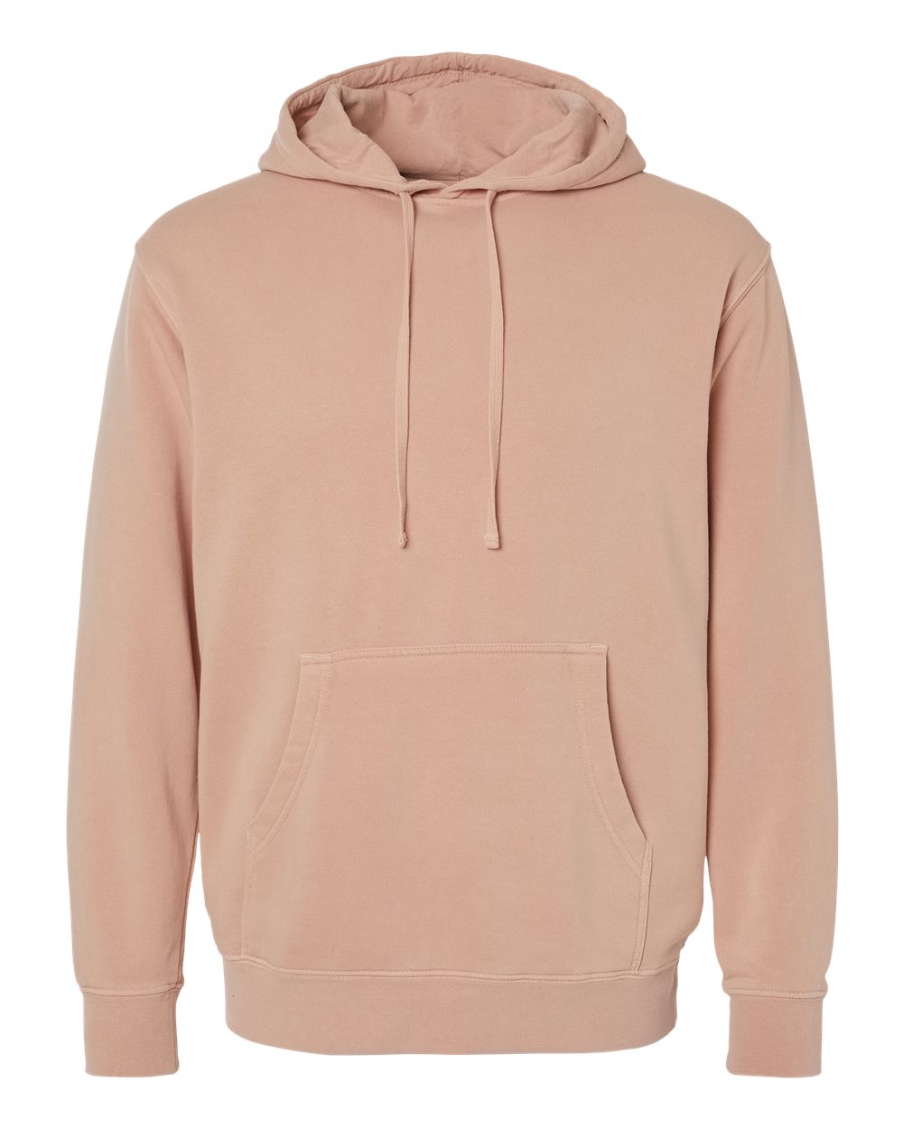 Independent Trading Co. Unisex Midweight Pigment-Dyed Hooded Sweatshirt. PRM4500 - Pigment Dusty Pink