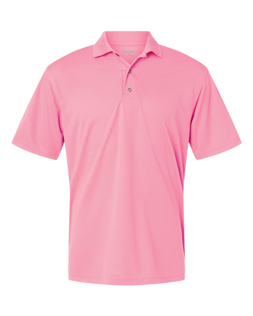 Paragon Men's Saratoga Performance Mini Mesh Polo. 100 - Charity Pink
