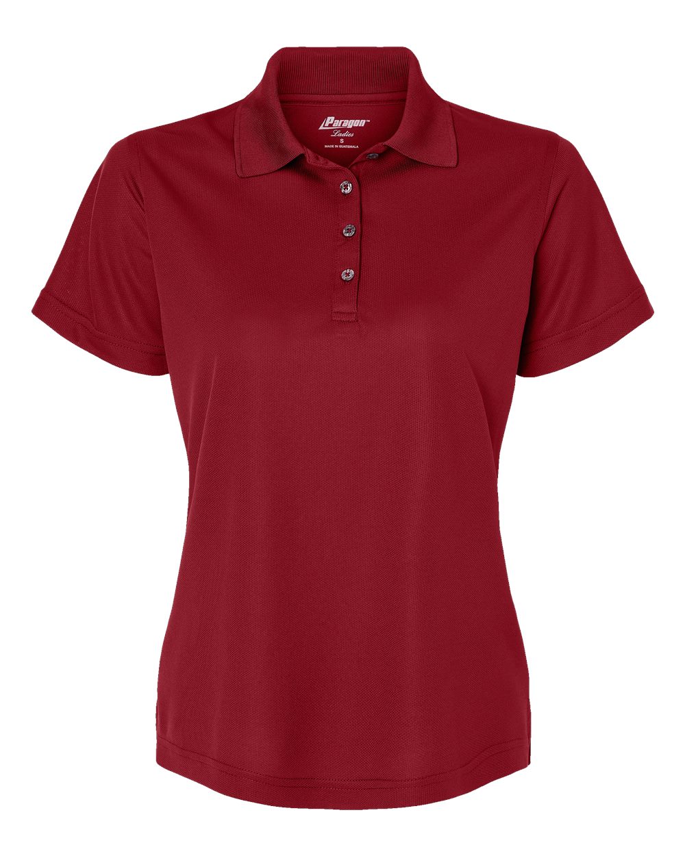 Paragon Women's Saratoga Performance Mini Mesh Polo. 104 - Cardinal