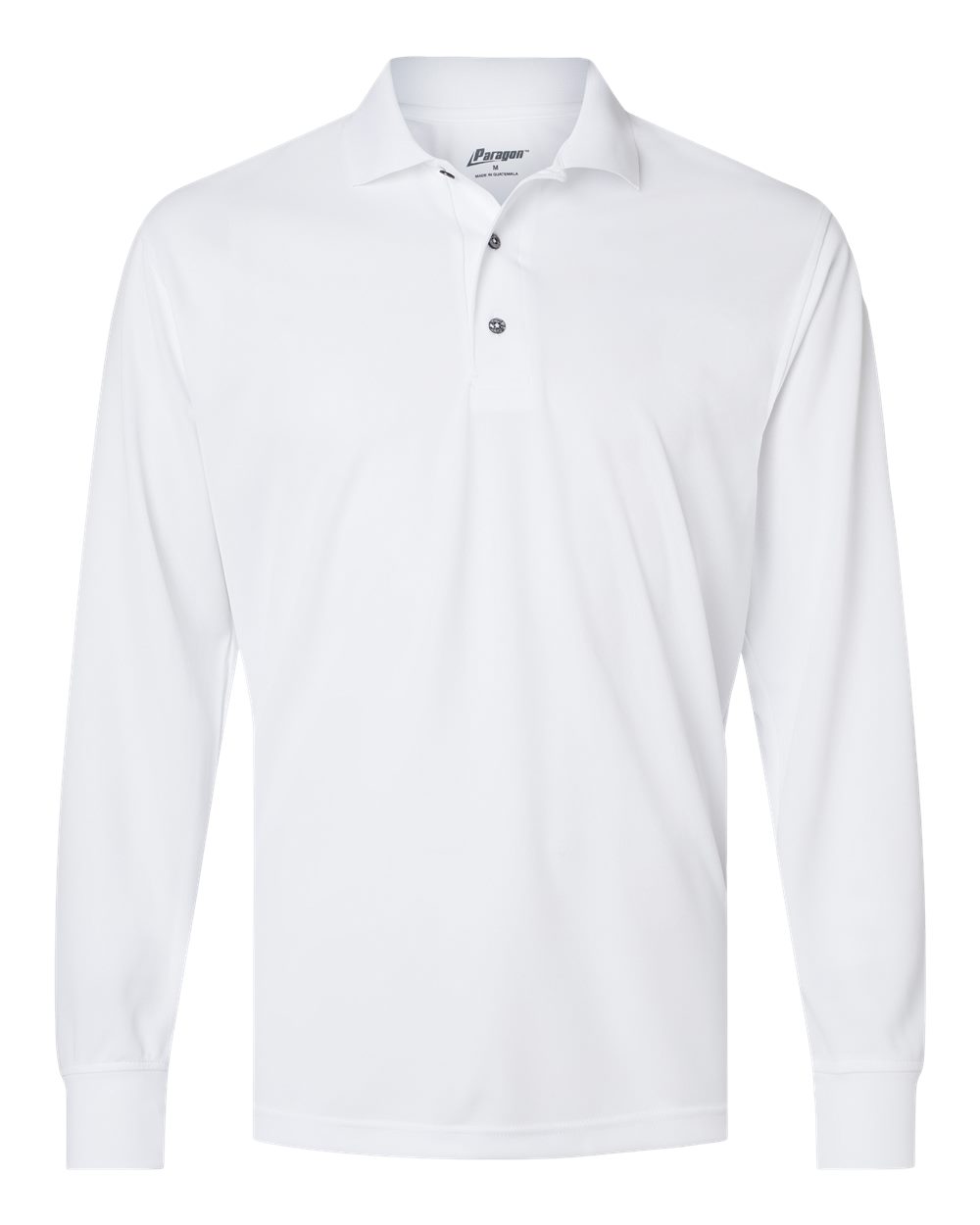Paragon Men's Prescott Long Sleeve Polo. 110 - White