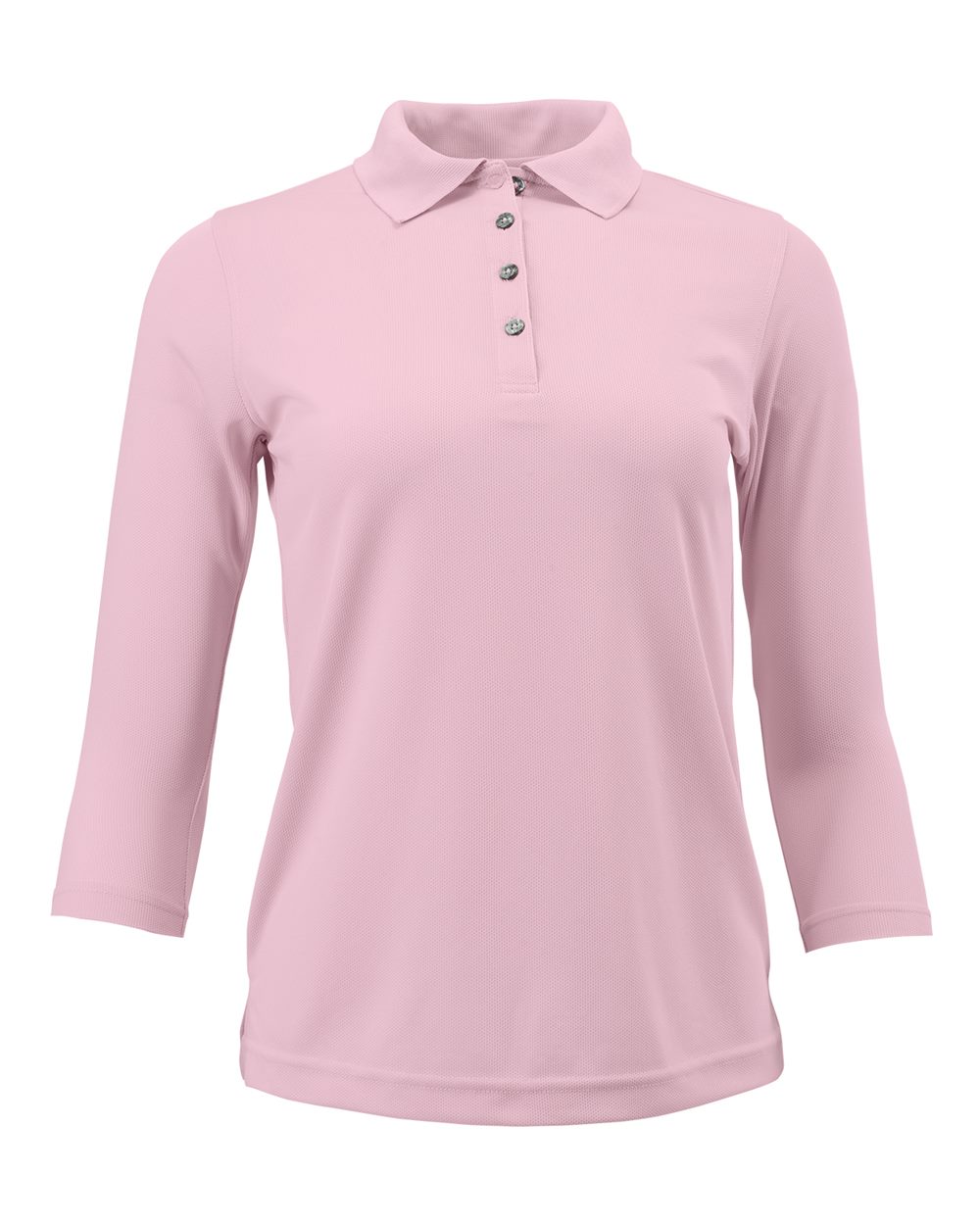 Paragon Women's Lady Palm Three-Quarter Sleeve Polo. 120 - Charity Pink