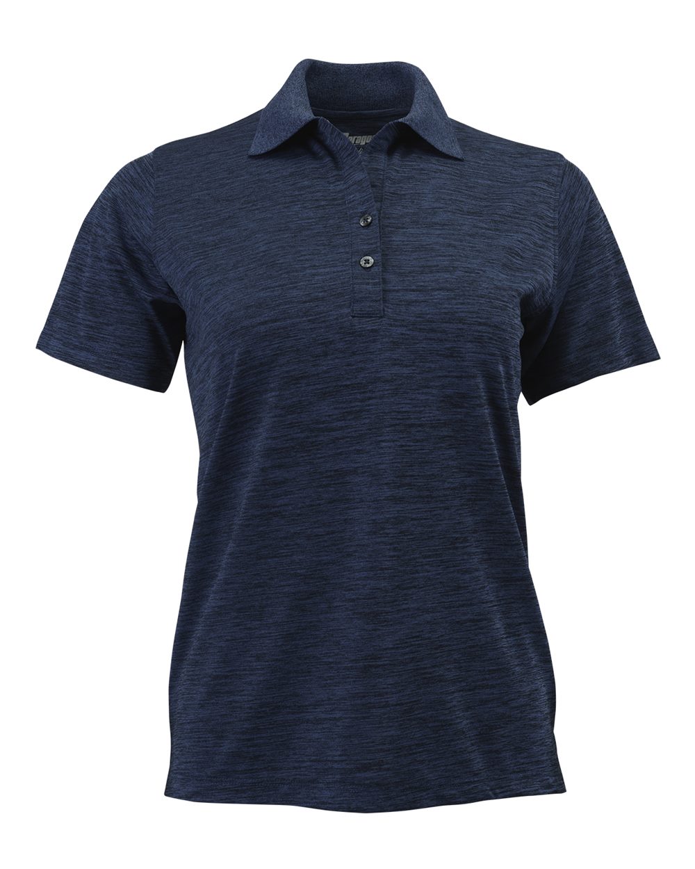 Paragon Women's Dakota Striated Heather Polo. 131 - Deep Blue Heather