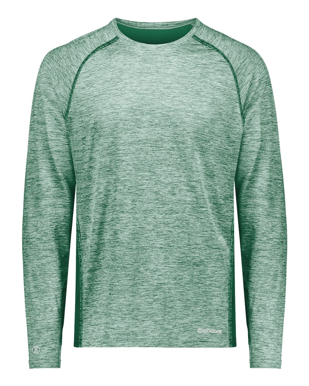 Holloway Men's Electrify CoolCore® Long Sleeve T-Shirt. 222570 - Dark Green Heather