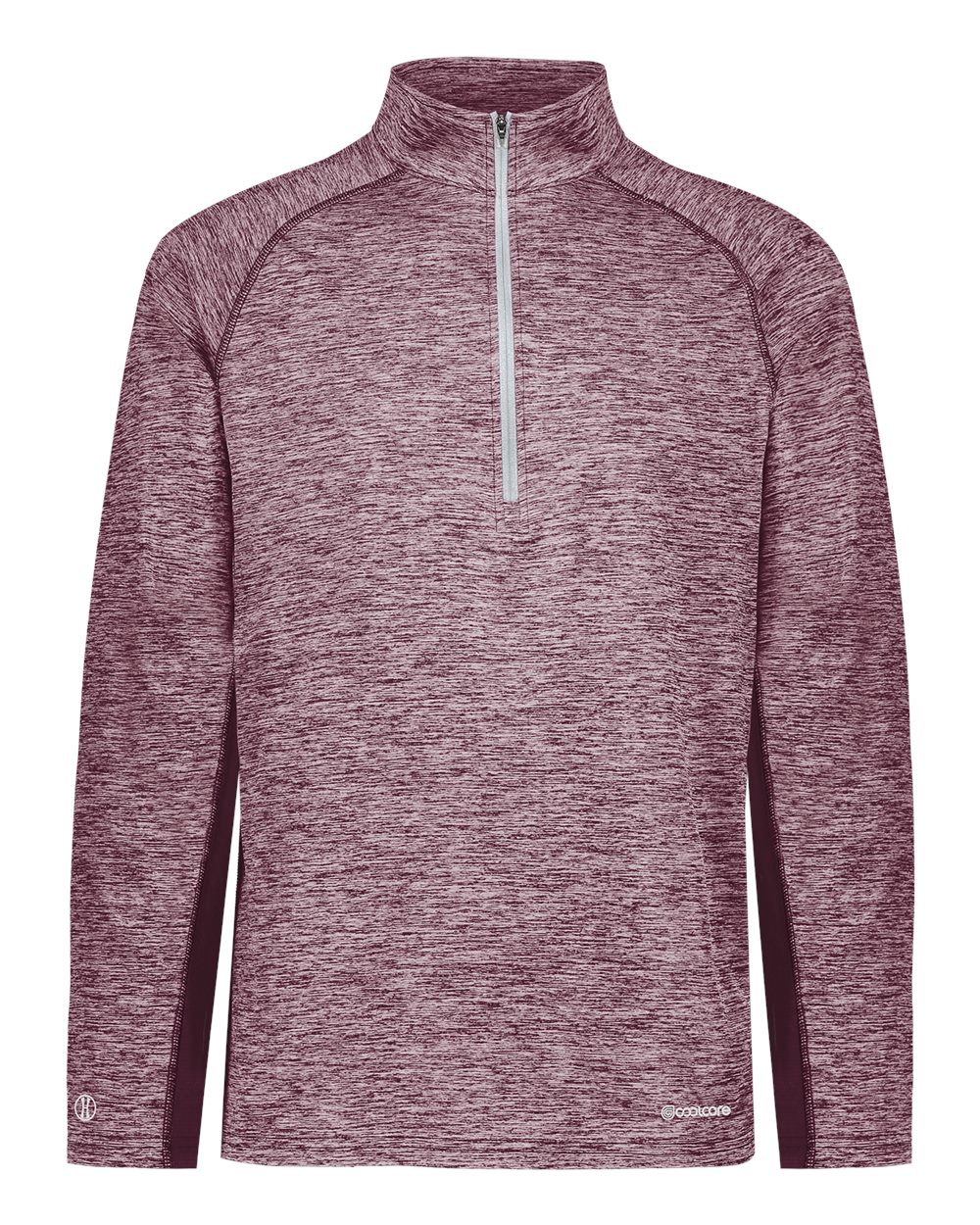 Holloway Men's Electrify CoolCore® Quarter-Zip Pullover. 222574 - Maroon Heather