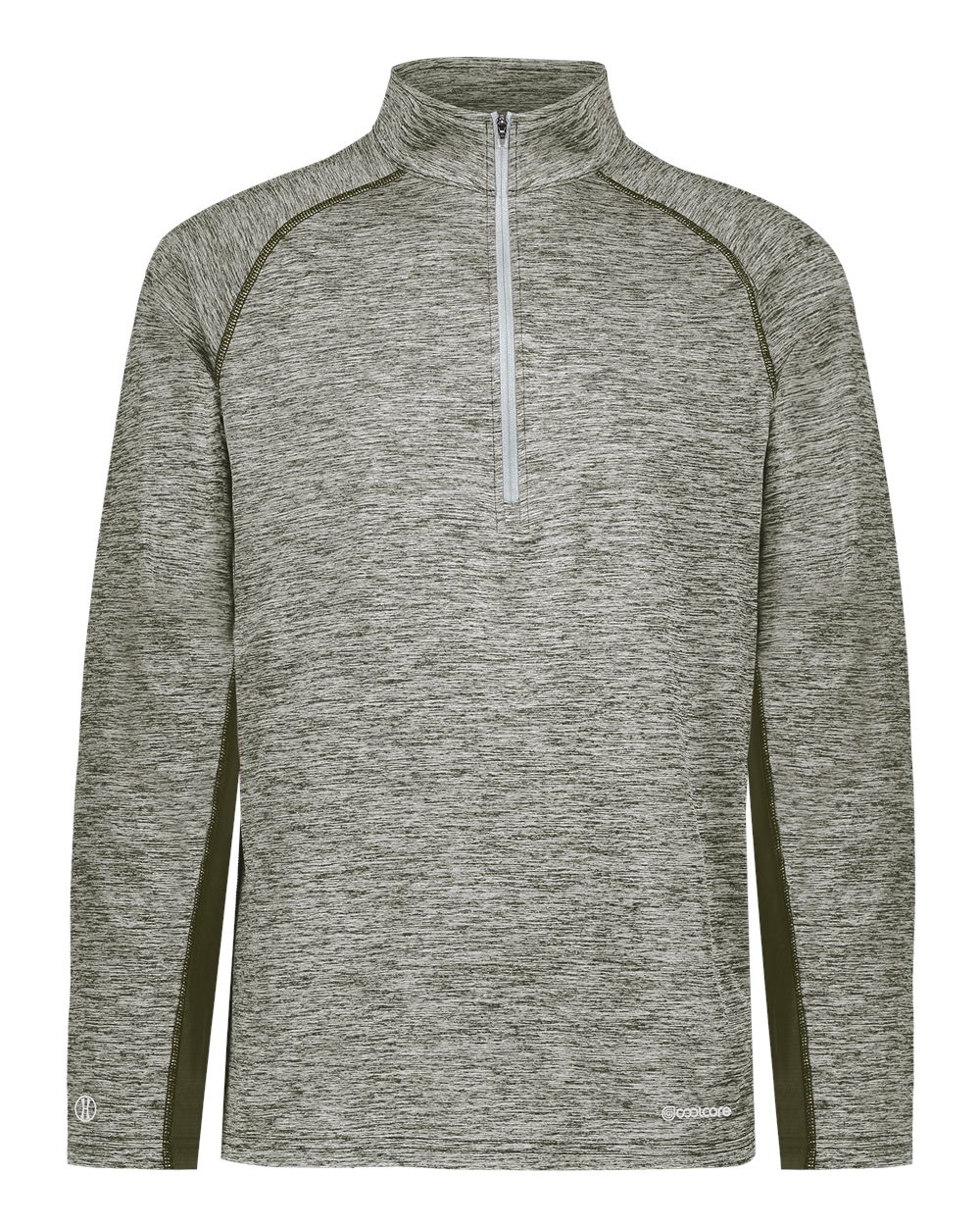 Holloway Men's Electrify CoolCore® Quarter-Zip Pullover. 222574 - Olive Heather