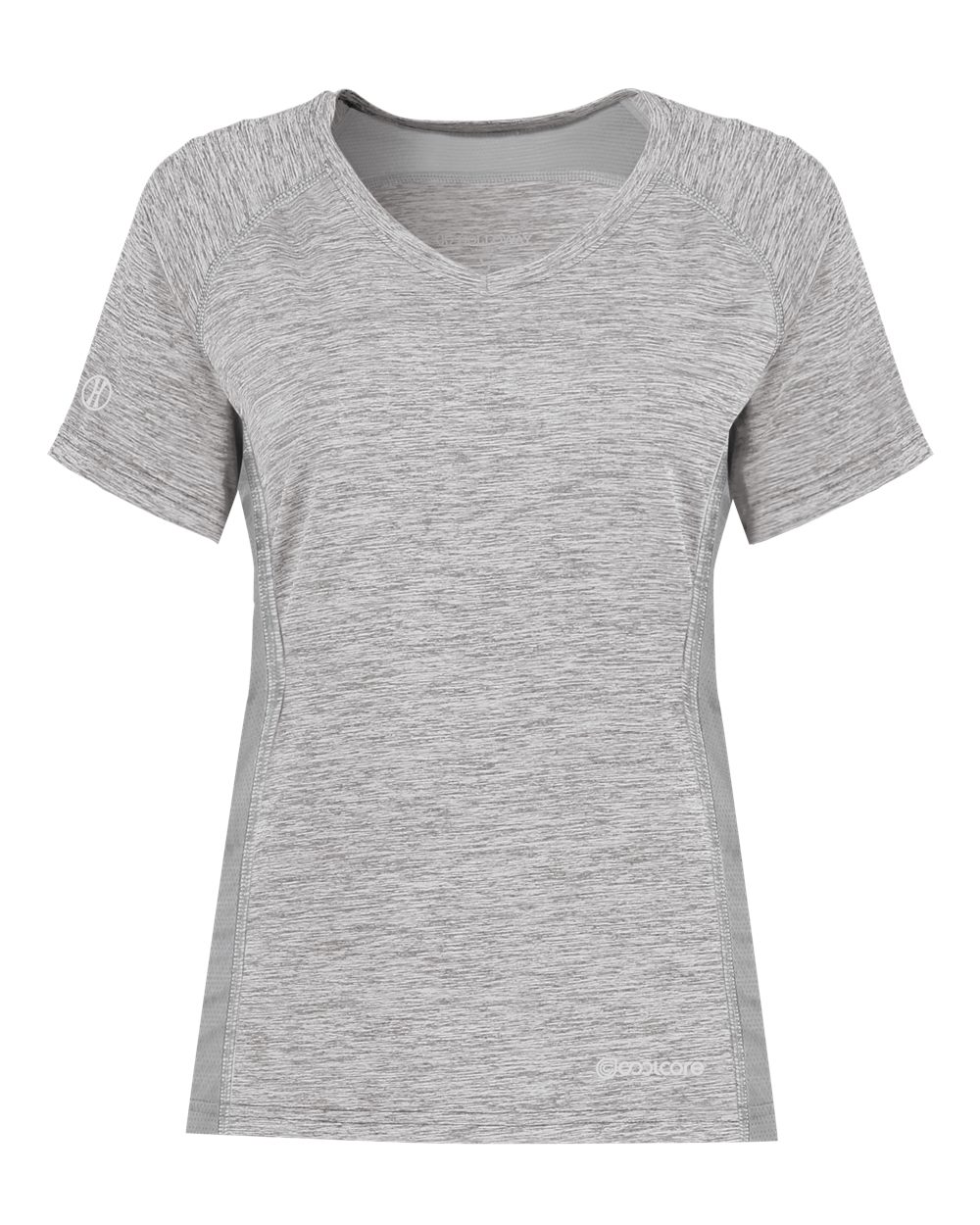 Holloway Women's Electrify CoolCore® V-Neck T-Shirt. 222771 - Athletic Grey Heather