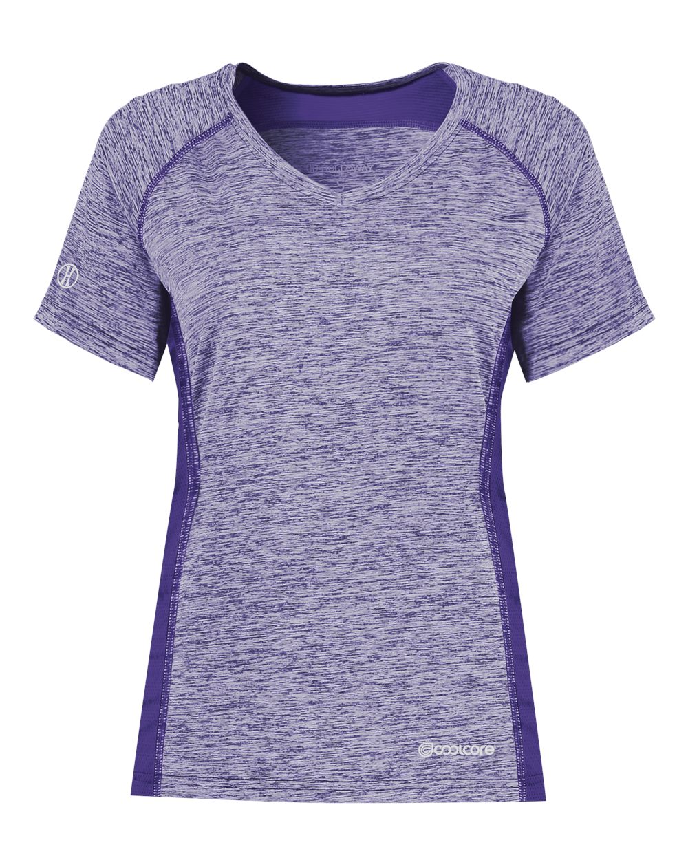 Holloway Women's Electrify CoolCore® V-Neck T-Shirt. 222771 - Purple Heather