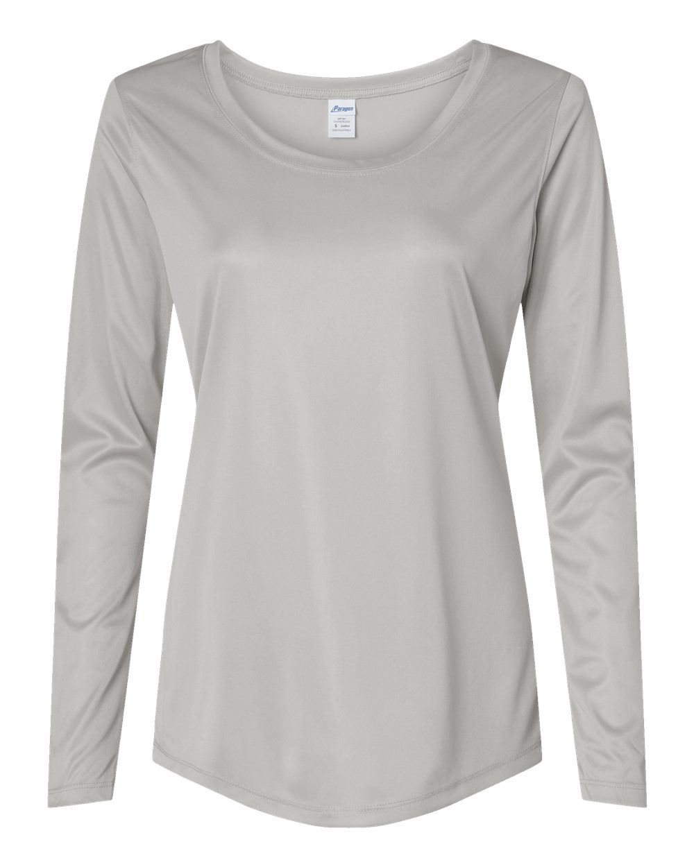 Paragon Women's Long Islander Performance Long Sleeve T-Shirt. 214 - Aluminum
