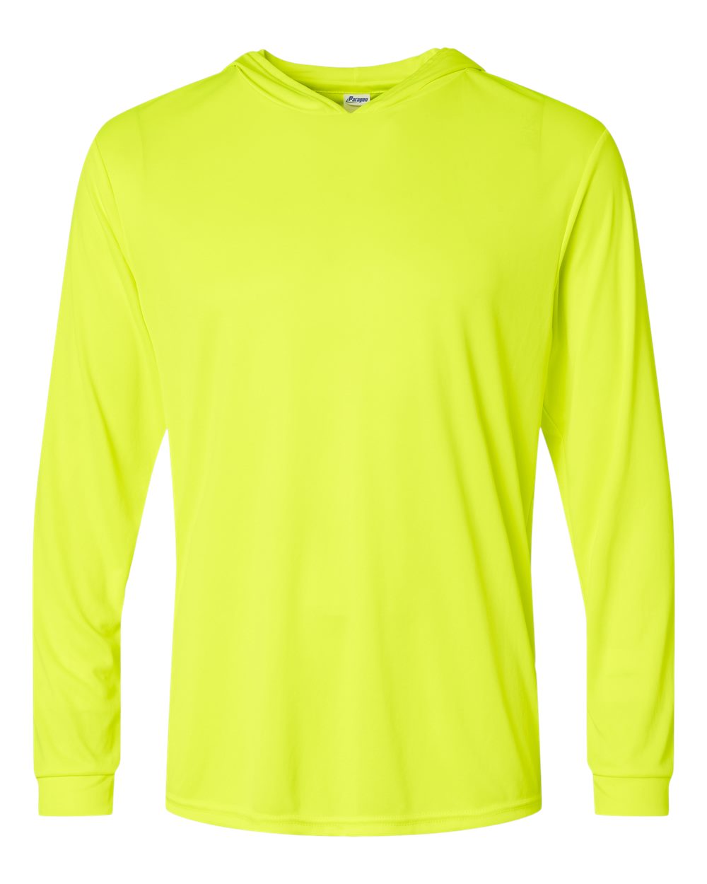 Paragon Unisex Bahama Performance Hooded Long Sleeve T-Shirt. 220 - Safety Green