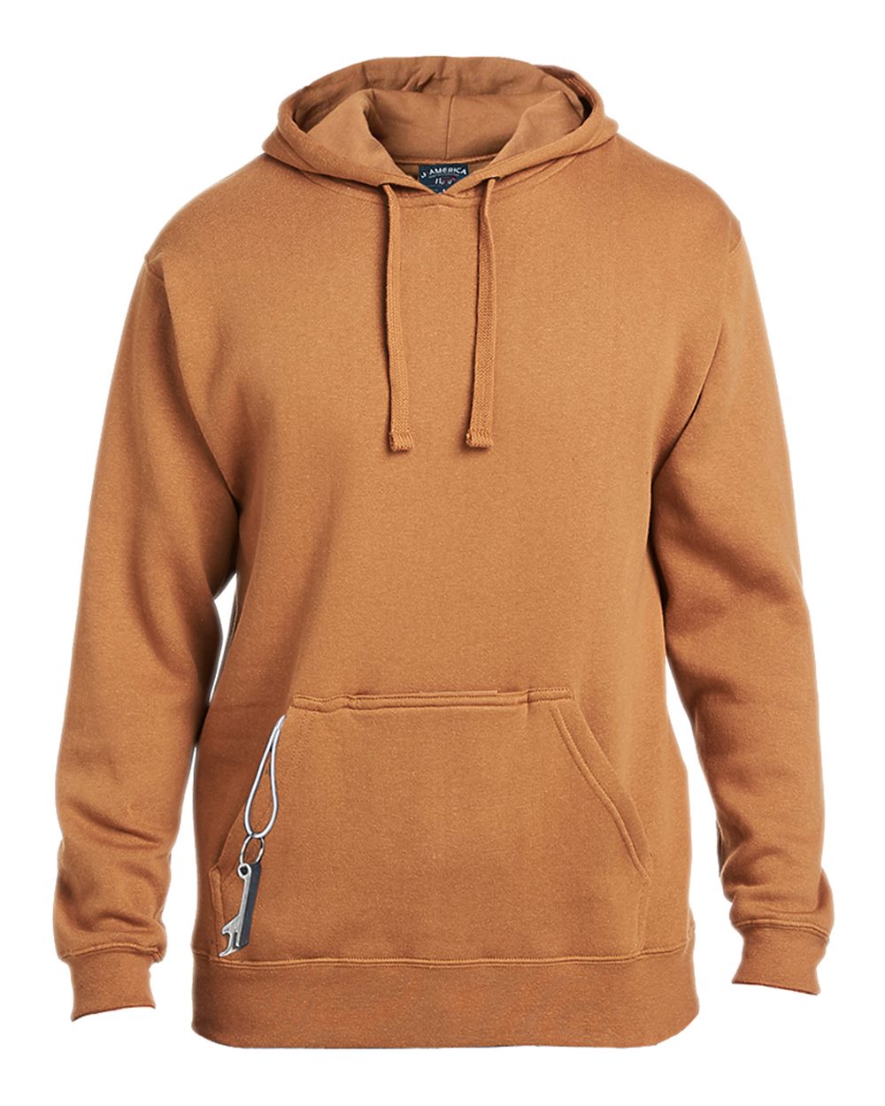 J. America Men's Tailgate Hooded Sweatshirt. 8815 - Copper