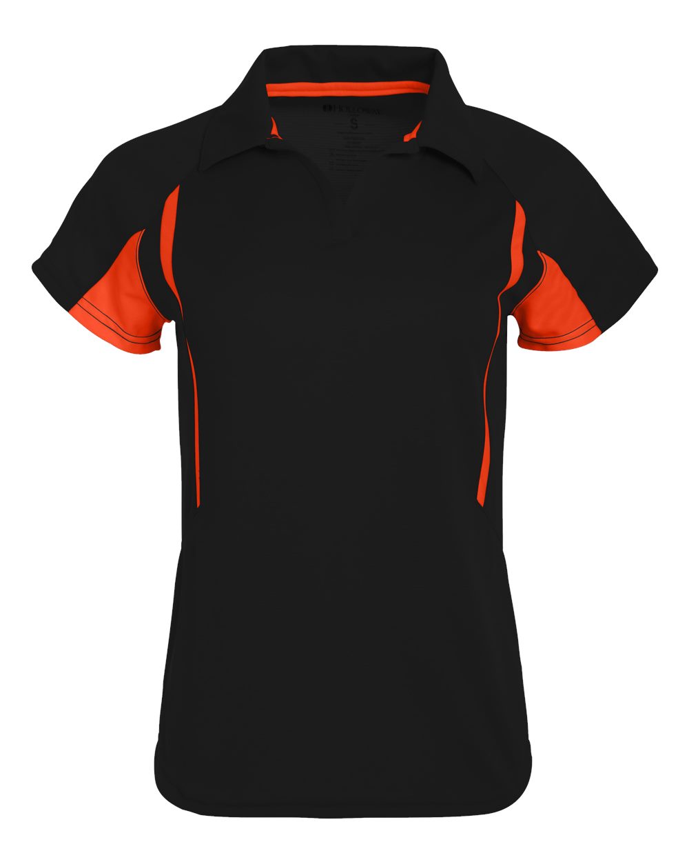 Holloway Women's Two-Tone Avenger Polo. 222730 - Black/ Orange