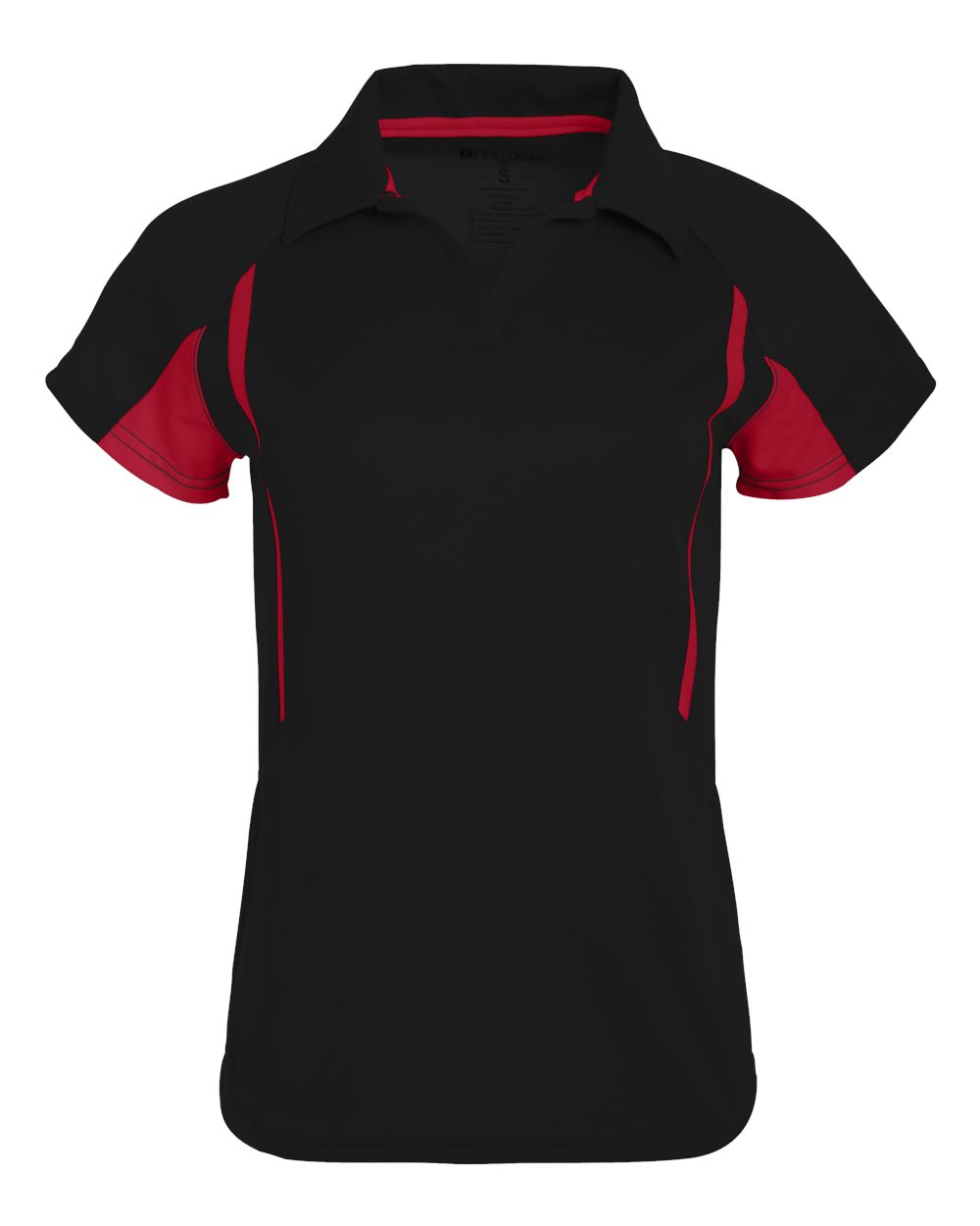 Holloway Women's Two-Tone Avenger Polo. 222730 - Black/ Scarlet