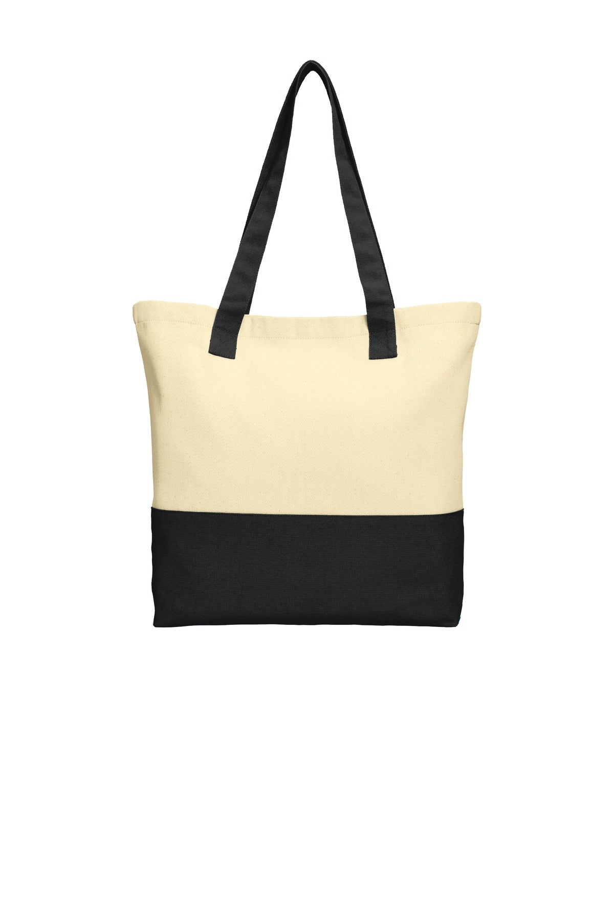 Port Authority® Colorblock Cotton Tote. BG414 - hero