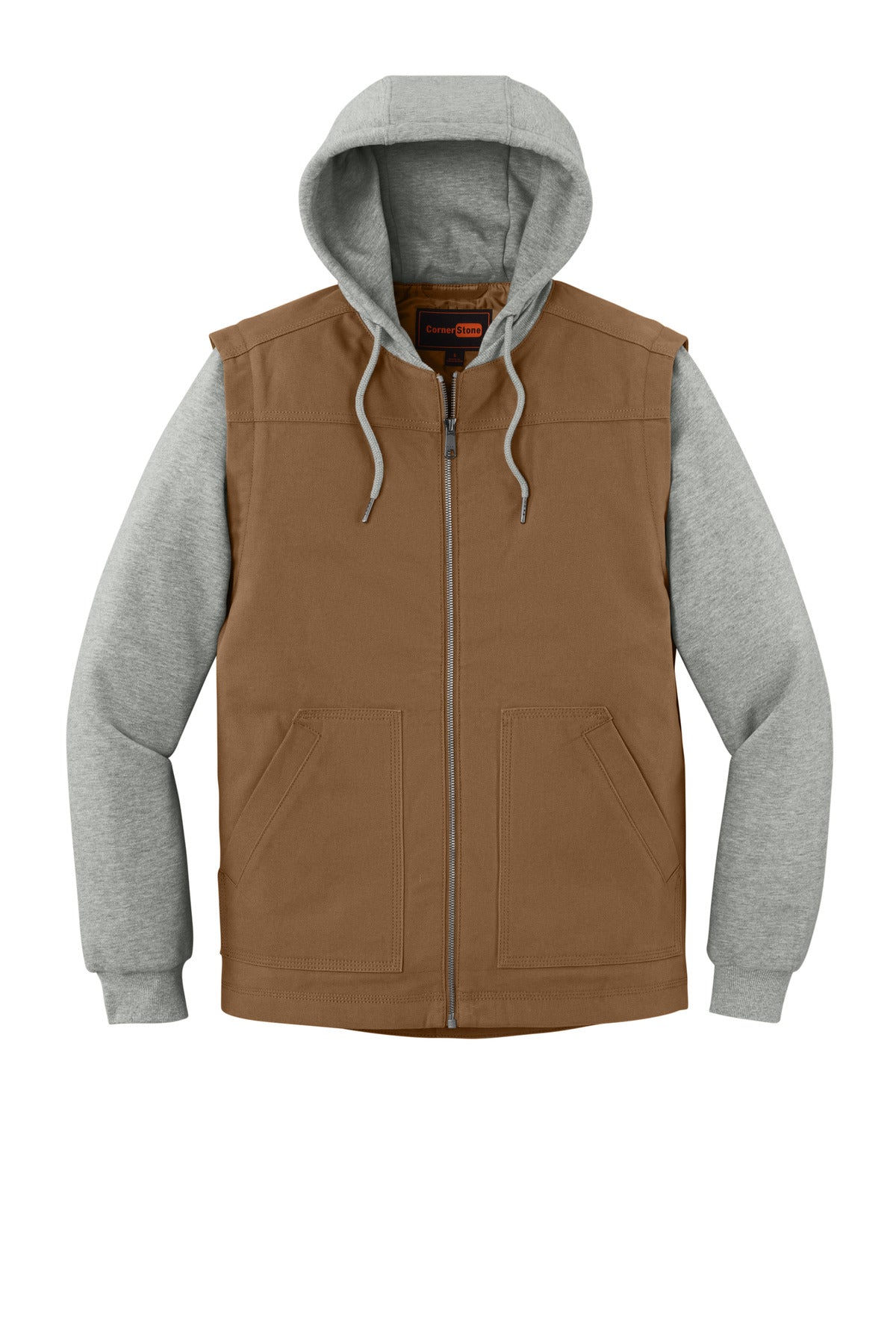 CornerStone® Duck Fleece Full-Zip Hooded Jacket CSJ42