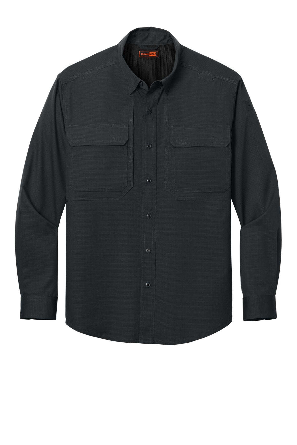 CornerStone® Long Sleeve Select Tactical Shirt CSW176 - hero