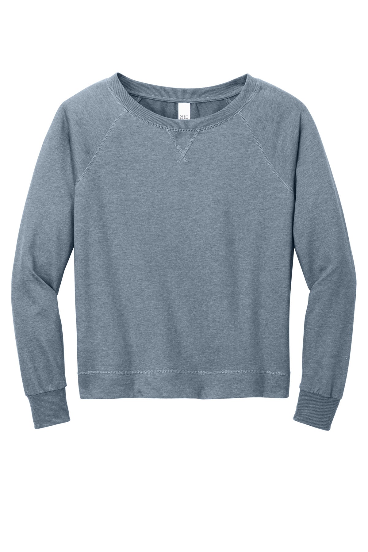 District® Women's Featherweight French Terry Long Sleeve Crewneck DT672