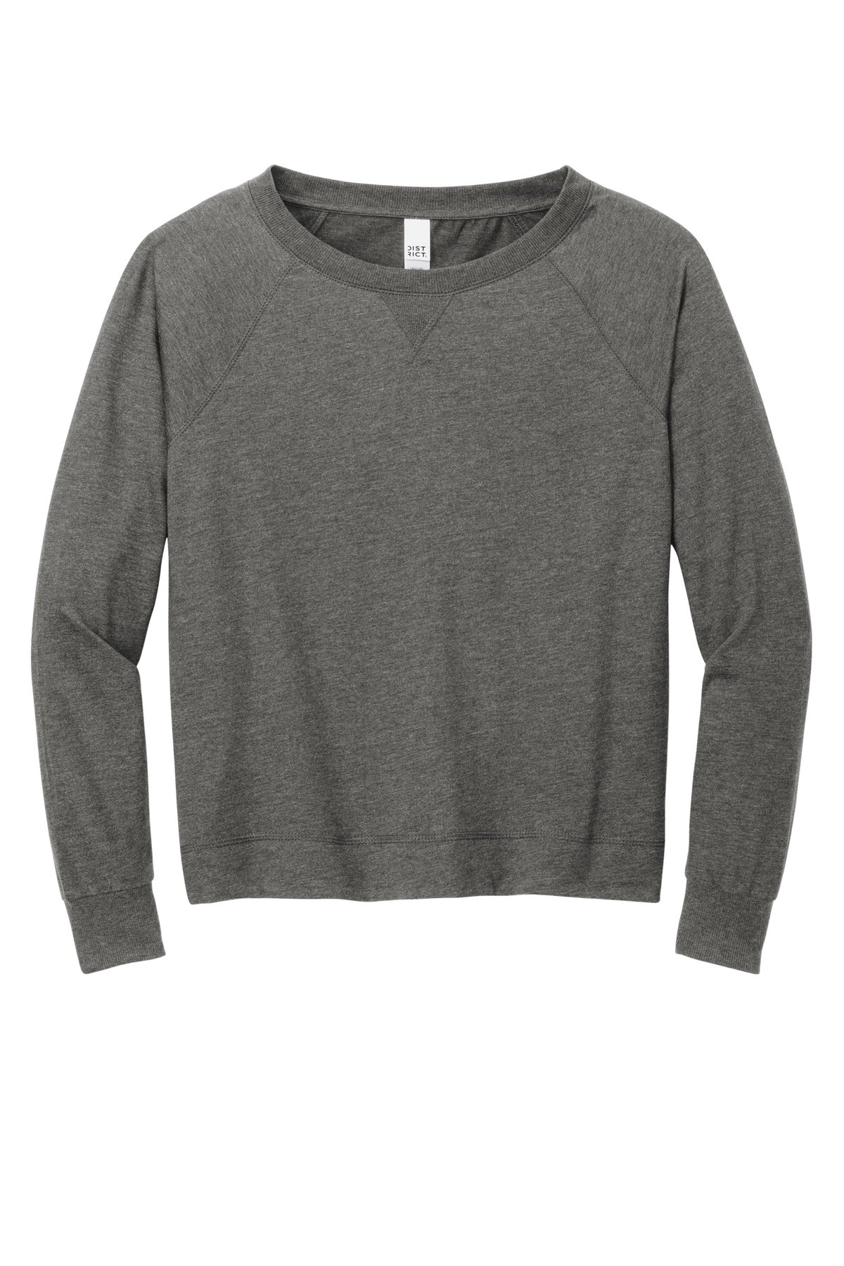 District® Women's Featherweight French Terry Long Sleeve Crewneck DT672