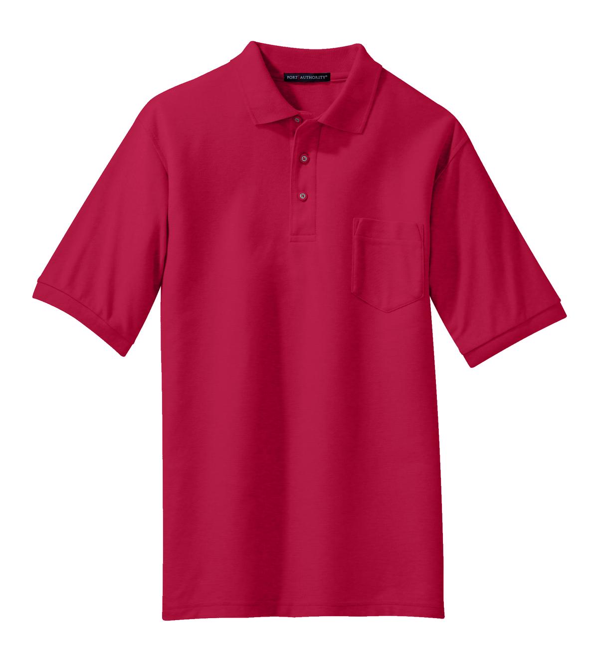 Port Authority® Silk Touch Polo with Pocket. K500P