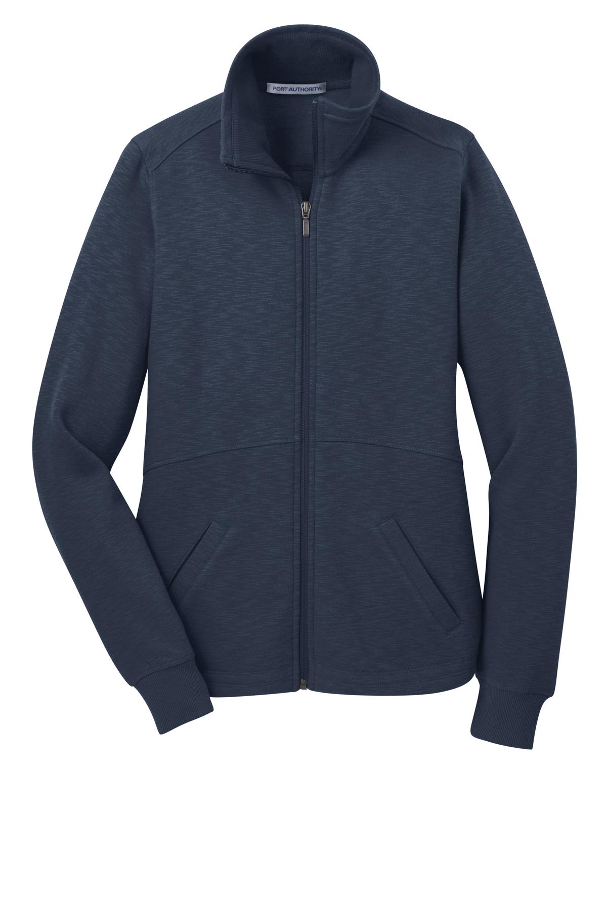 Port Authority® Women's Slub Fleece Full-Zip Jacket. L293