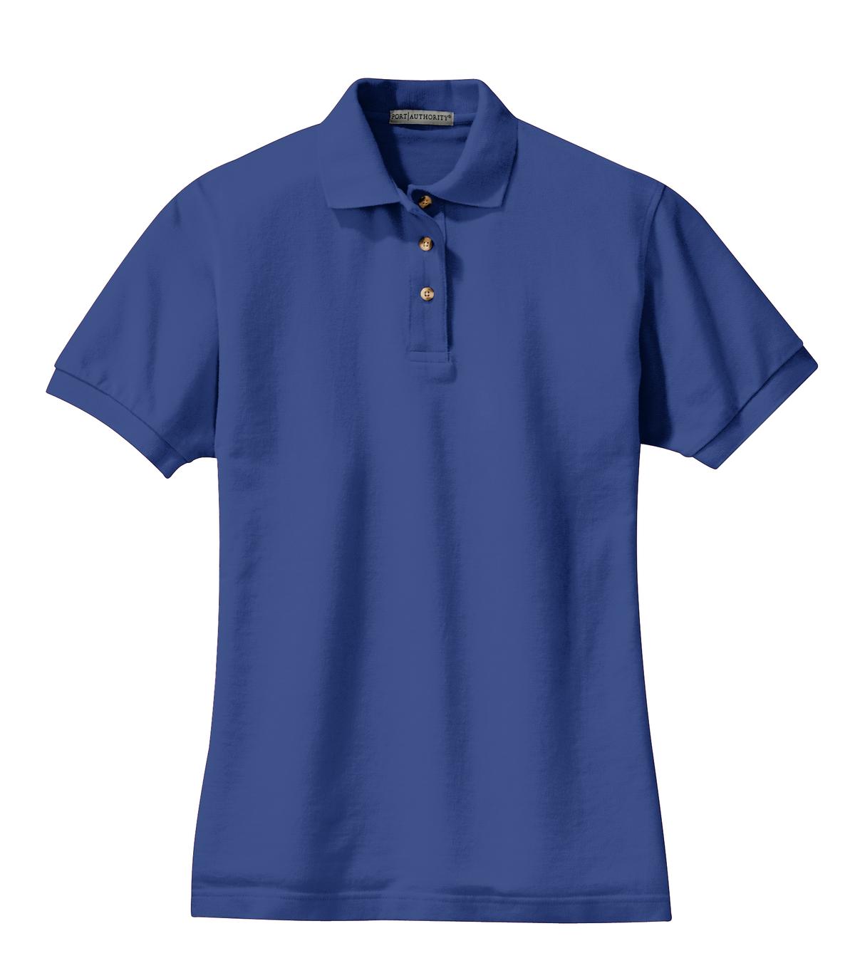 Port Authority® Women's Heavyweight Cotton Pique Polo. L420