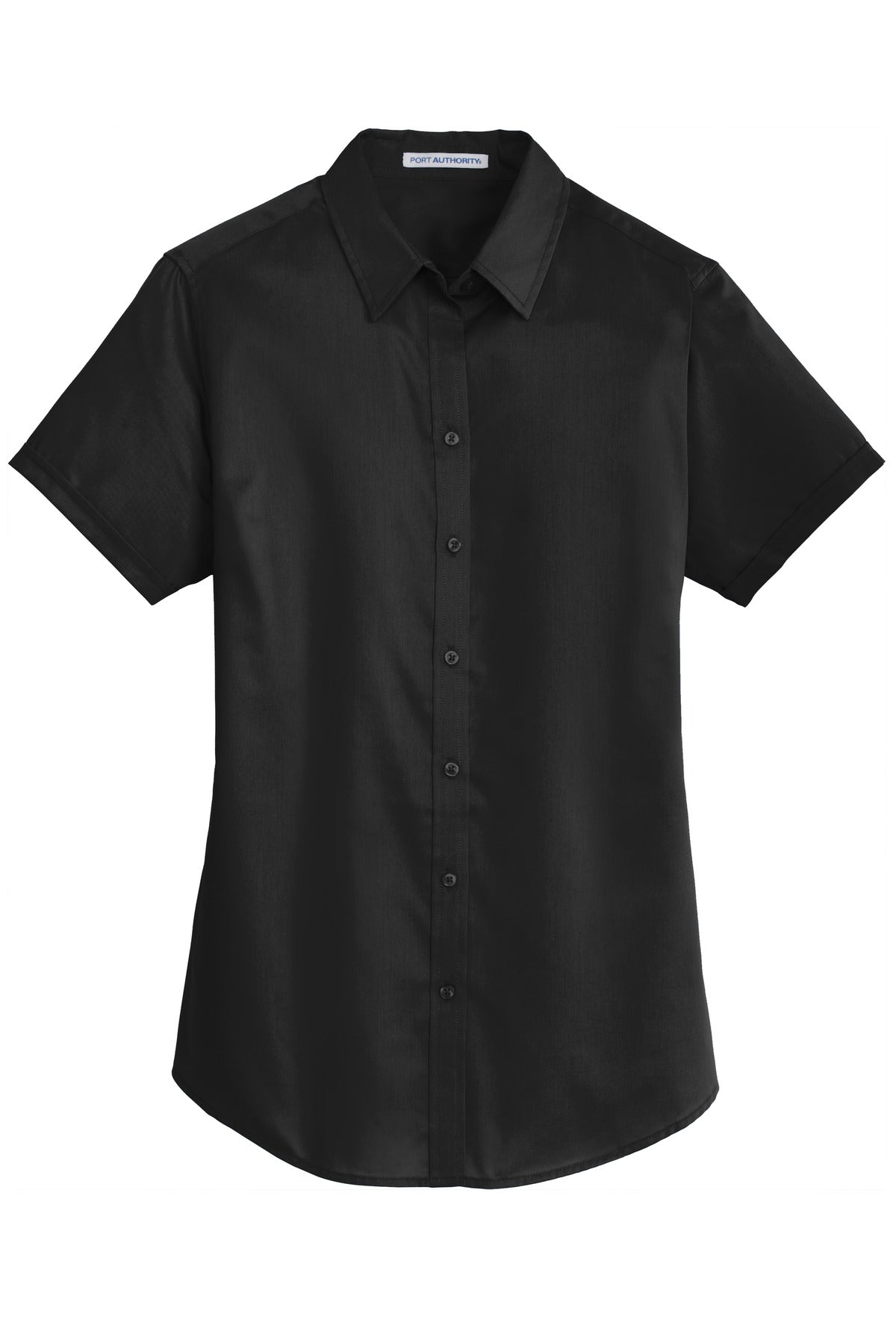 Port Authority® Women's Short Sleeve SuperPro Twill Shirt. L664 - hero