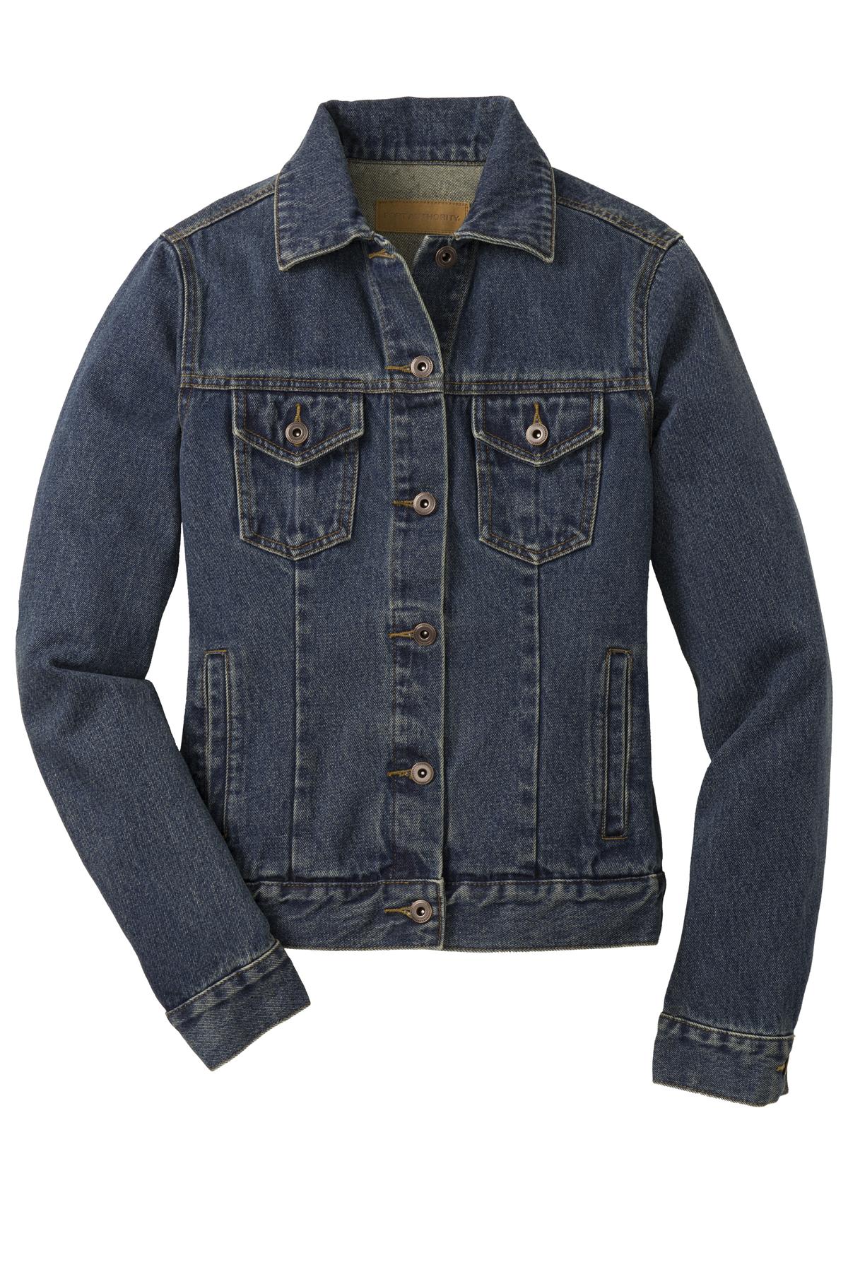 Port Authority® Women's Denim Jacket. L7620 - hero