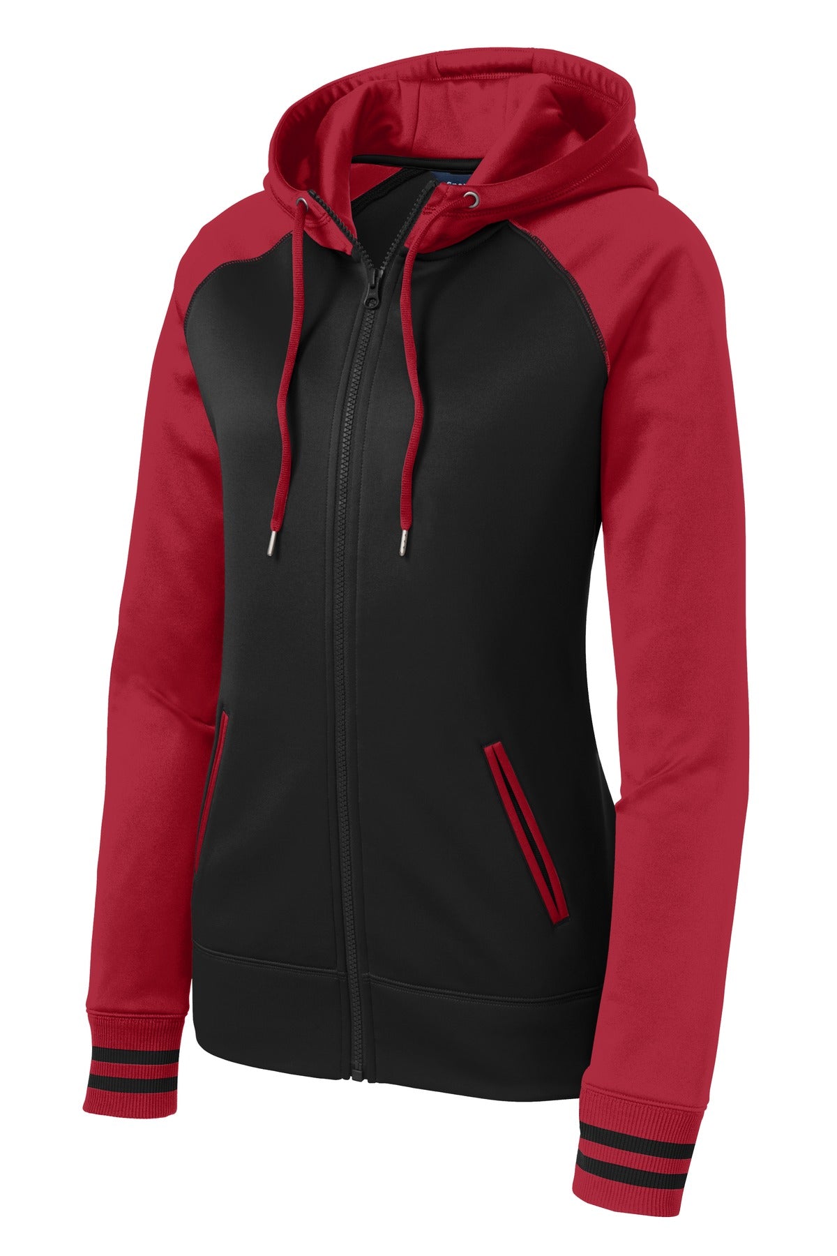 Sport-Tek® Women's Sport-Wick® Varsity Fleece Full-Zip Hooded Jacket. LST236