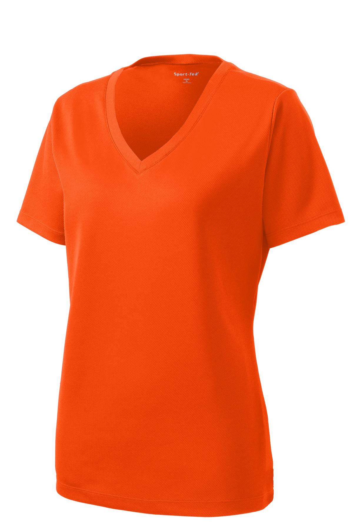 Sport-Tek® Women's PosiCharge® RacerMesh® V-Neck Tee. LST340