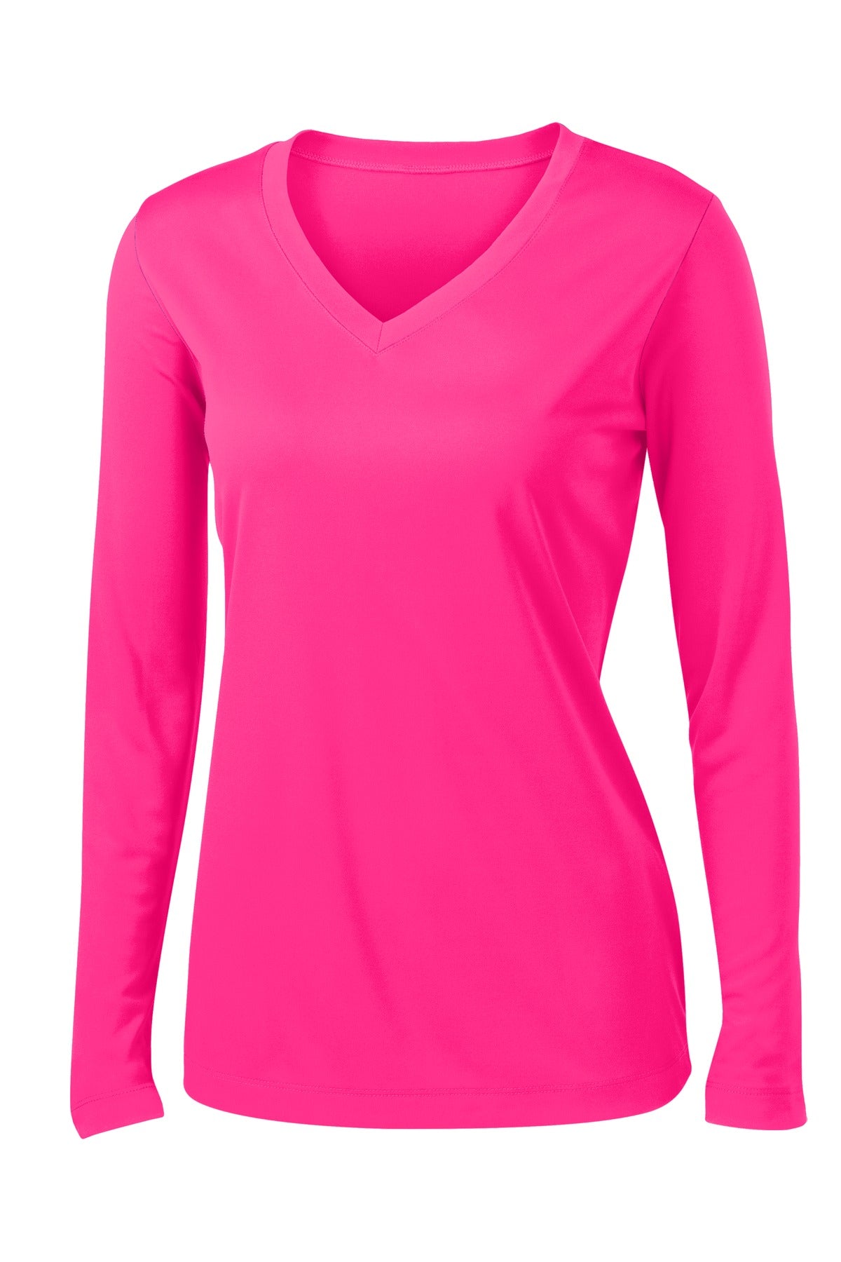 Sport-Tek® Women's Long Sleeve PosiCharge® Competitor V-Neck Tee. LST353LS